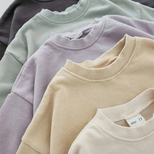 INS 0-24M Novorođenče, dojenčad, djevojčica, dječak, trenirka, kombinezon za malu djecu, dugih rukava, osnovne pamučne prevelike hlače, odjeća za bebe.