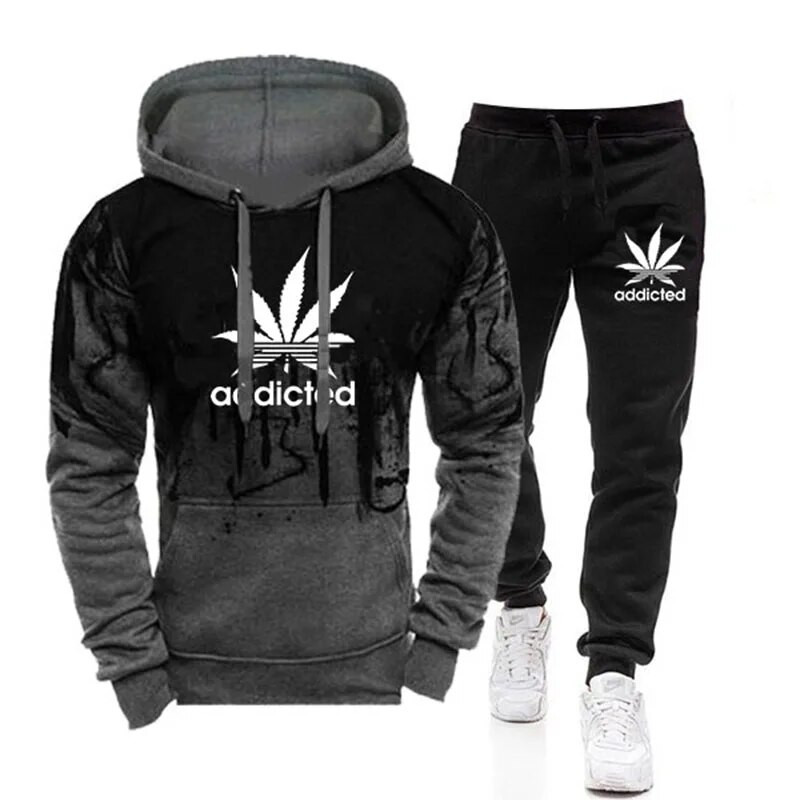 Muški kompleti trenirki Zimske majice s kapuljačom Hlače Set od 2 dijela Dukserica za trčanje Muška majica s kapuljačom Sportske majice za trčanje Trenirke Odijelo Muško