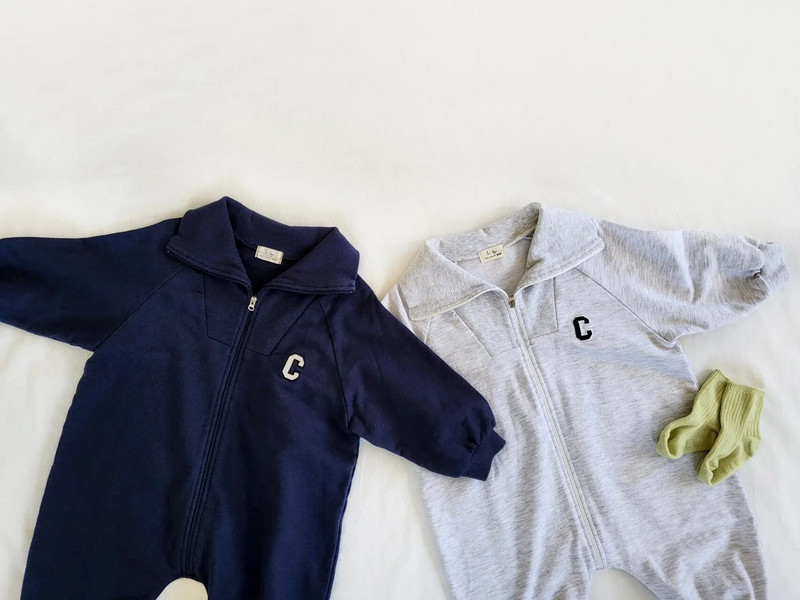 3586C Odjeća za novorođenčad Kombinezon s izvezenim slovima Jesen 2022. Jednostavan Jednodijelna odjeća za dječake Jednodijelna odjeća za djevojčice Odjeća za penjanje