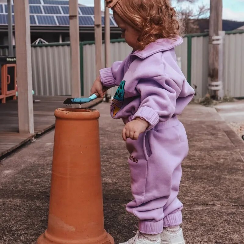 Zimski topli kompleti odjeće za dječake Deblja flis jakna s poluzatvaračem + hlače Trenirka za dječake Dječja odjeća Odjeća za malu djevojčicu Odjevni kompleti