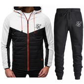 SIK SILK 2023 Ανδρικό παλτό Ζεστό επαγγελματικό casual Hoodie Παλτό με φερμουάρ+Παντελόνι Ανδρικό αθλητικό πουλόβερ το φθινόπωρο και το χειμώνα
