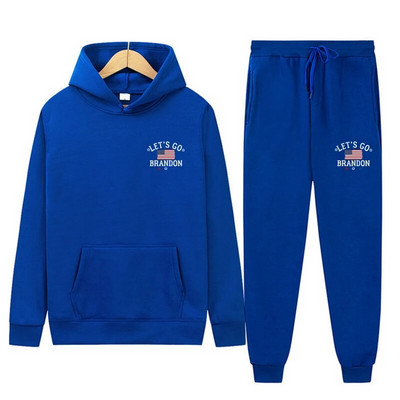 Σετ δύο τεμαχίων Casual Fleece Γυναικεία φόρμα ανδρών Χειμώνας 2022 Γυναικεία σετ Μεγάλου μεγέθους αθλητικό παντελόνι με κουκούλα Γυναικείο κοστούμι