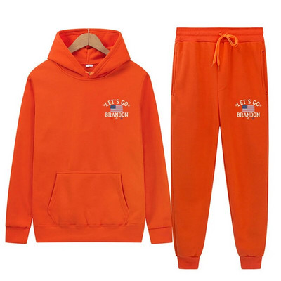 Σετ δύο τεμαχίων Casual Fleece Γυναικεία φόρμα ανδρών Χειμώνας 2022 Γυναικεία σετ Μεγάλου μεγέθους αθλητικό παντελόνι με κουκούλα Γυναικείο κοστούμι