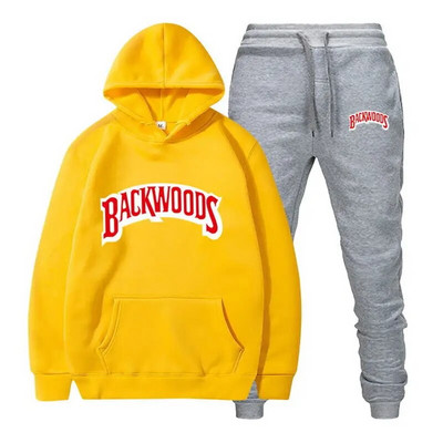 Σετ φούτερ Backwoods Prints Ανδρικά Γυναικεία Unisex Σετ Casual Hoodies Αθλητικά κοστούμια Oversized Φούτερ Φόρμες δρόμου Παλτό