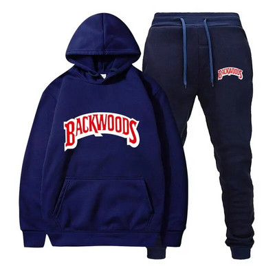 Σετ φούτερ Backwoods Prints Ανδρικά Γυναικεία Unisex Σετ Casual Hoodies Αθλητικά κοστούμια Oversized Φούτερ Φόρμες δρόμου Παλτό