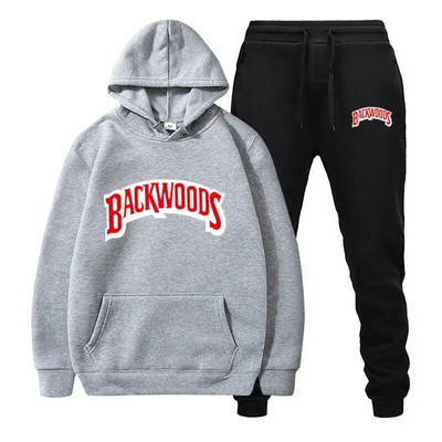 Σετ φούτερ Backwoods Prints Ανδρικά Γυναικεία Unisex Σετ Casual Hoodies Αθλητικά κοστούμια Oversized Φούτερ Φόρμες δρόμου Παλτό
