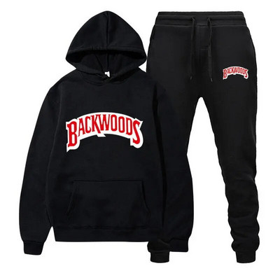 Σετ φούτερ Backwoods Prints Ανδρικά Γυναικεία Unisex Σετ Casual Hoodies Αθλητικά κοστούμια Oversized Φούτερ Φόρμες δρόμου Παλτό