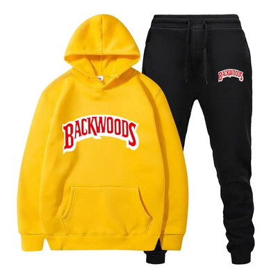 Σετ φούτερ Backwoods Prints Ανδρικά Γυναικεία Unisex Σετ Casual Hoodies Αθλητικά κοστούμια Oversized Φούτερ Φόρμες δρόμου Παλτό
