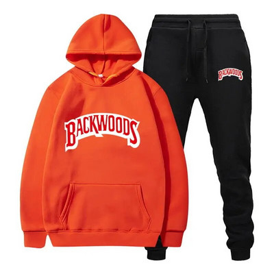 Σετ φούτερ Backwoods Prints Ανδρικά Γυναικεία Unisex Σετ Casual Hoodies Αθλητικά κοστούμια Oversized Φούτερ Φόρμες δρόμου Παλτό