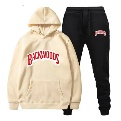 Σετ φούτερ Backwoods Prints Ανδρικά Γυναικεία Unisex Σετ Casual Hoodies Αθλητικά κοστούμια Oversized Φούτερ Φόρμες δρόμου Παλτό