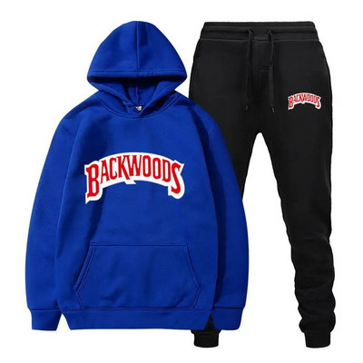 Σετ φούτερ Backwoods Prints Ανδρικά Γυναικεία Unisex Σετ Casual Hoodies Αθλητικά κοστούμια Oversized Φούτερ Φόρμες δρόμου Παλτό