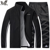 Αθλητική φόρμα Man Two Piece μπουφάν για πίστα μπάσκετ + παντελόνι Σετ Ανδρικά casual Sportswear Jogging Gym Sweat Suits ανδρικά ρούχα προπόνησης