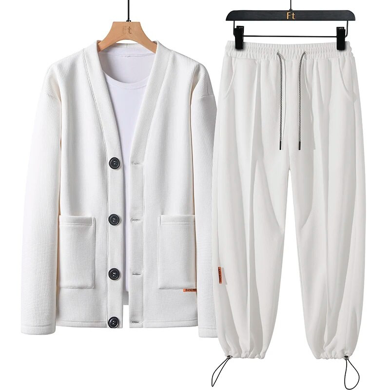2023 спортни костюми мъжка жилетка пуловер качулка панталони 2 части подходящи комплекти облекло дрехи за мъже облекло анцуг суичъри