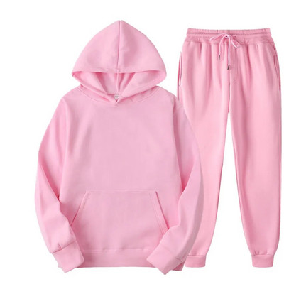 Ανδρική φόρμα Jogger Sportswear Casual πουλόβερ Μπλούζες Φούτερ Streetwear πουλόβερ Μονόχρωμο Fleece Hoodies αθλητικό κοστούμι Νέο