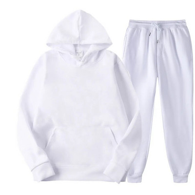 Ανδρική φόρμα Jogger Sportswear Casual πουλόβερ Μπλούζες Φούτερ Streetwear πουλόβερ Μονόχρωμο Fleece Hoodies αθλητικό κοστούμι Νέο