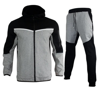 2022 Κοστούμι μάρκας Ανδρικό Φούτερ Tech Hoodie Βαμβακερό Stretch Προπόνηση Φορέστε καλής ποιότητας παλτό Αθλητικό σετ Ανδρικά ρούχα