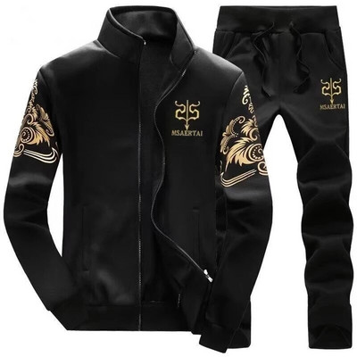 2023-as új téli vastag férfi sportruha tréningruha kapucnis sportruházat cipzáras kardigán kapucnis gyapjú nadrág nadrág alkalmi férfi szett