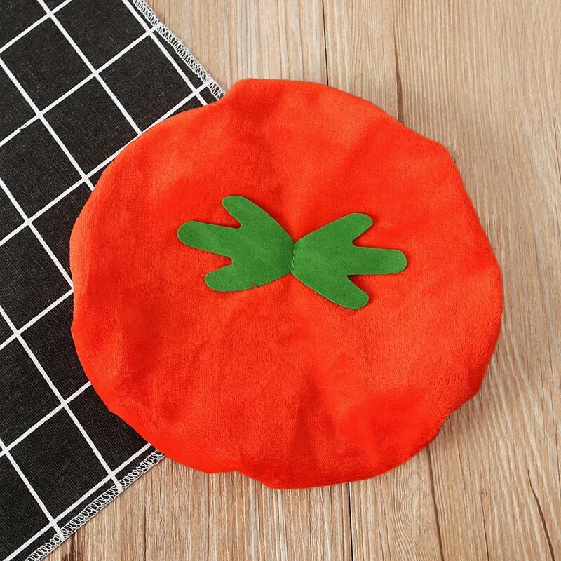 0-3Y New Cosplay Хелоуин Прохождащо Бебе Kid Pumpkin Print Sleeveless Romper Гащеризони Топове+Шапки Бебешки дрехи 2PCS Костюми