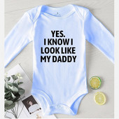 Pamut tipegő kombiné New Born nadrág hosszú ujjú jumpsuit Onesie újszülött lány ruhák nyomtatás apa baba téli jelmez
