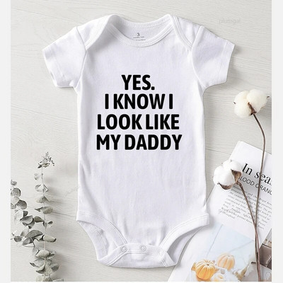 Pamut tipegő kombiné New Born nadrág hosszú ujjú jumpsuit Onesie újszülött lány ruhák nyomtatás apa baba téli jelmez