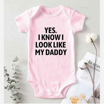 Pamut tipegő kombiné New Born nadrág hosszú ujjú jumpsuit Onesie újszülött lány ruhák nyomtatás apa baba téli jelmez