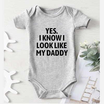 Pamut tipegő kombiné New Born nadrág hosszú ujjú jumpsuit Onesie újszülött lány ruhák nyomtatás apa baba téli jelmez