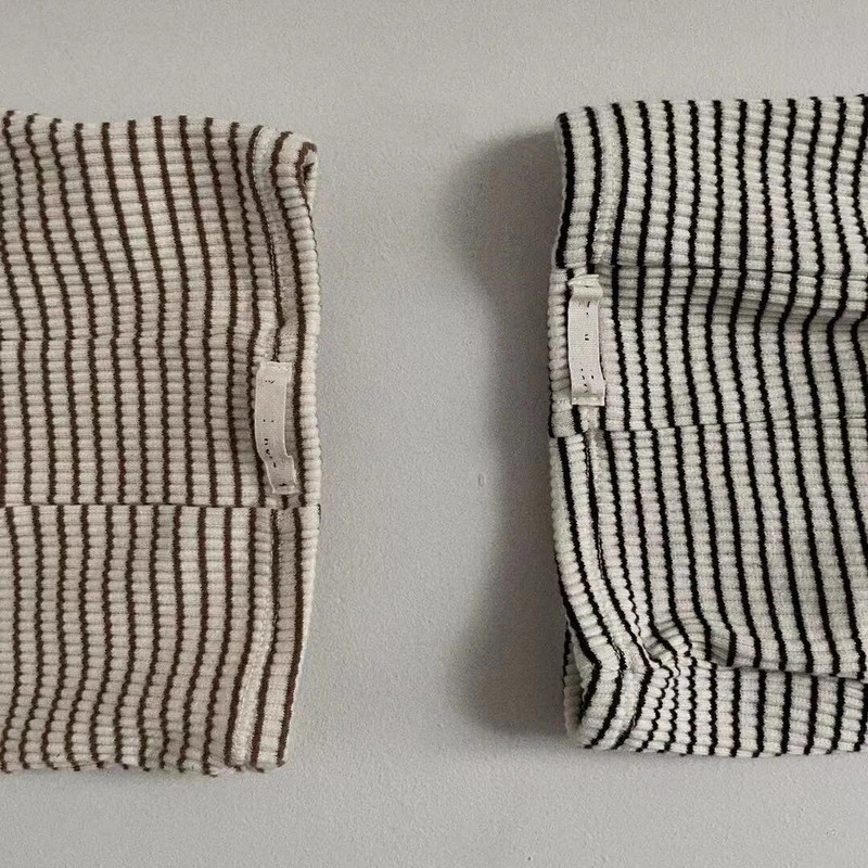 2556A Бебешки дрехи Новородени панталони 2022 Летни бебешки светли райета Големи полипропиленови панталони Момчета и момичета Обикновени шорти с дъно