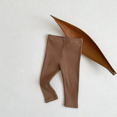 Gyerekek Baba Tél Leggings Lányok Vékony bordás nadrágok Tipegő Alkalmi Rugalmasság Egyszerű Render Nadrág Fiúk Meleg pamut nadrágok