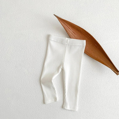 Gyerekek Baba Tél Leggings Lányok Vékony bordás nadrágok Tipegő Alkalmi Rugalmasság Egyszerű Render Nadrág Fiúk Meleg pamut nadrágok