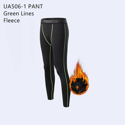 Θερμικό εσώρουχο χειμωνιάτικο Fleece Ανδρικά ρούχα γυμναστικής Μακρύ πουκάμισο Κολάν Ζεστό βασικό στρώμα Αθλητική φόρμα συμπίεσης Αθλητικά ρούχα