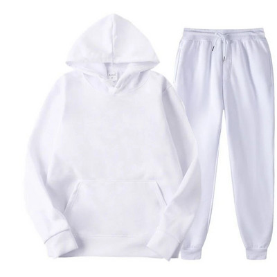 Ανδρικό πουλόβερ σετ ρούχων Fleece κοστούμι σε αθλητικό παντελόνι με κουκούλα άνοιξης και φθινοπώρου σετ δύο τεμαχίων