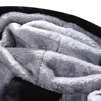 Χειμερινό χοντρό ανδρικό αθλητικό κοστούμι αθλητική φόρμα με κουκούλα Αθλητική ζακέτα με φερμουάρ + ελαστικό παντελόνι Casual ανδρικό φλις ζεστά σετ