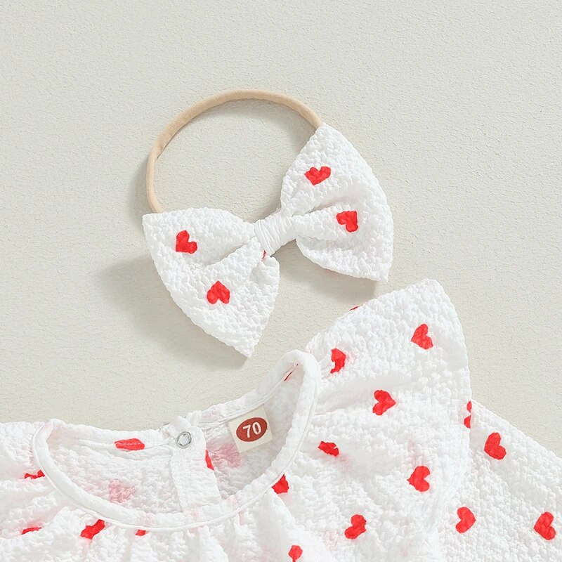 Szép őszi újszülött kislányok nadrágok Ruhák szív virágmintás fodrok hosszú ujjú pamut vászon kombinékok fejpántos ruhák