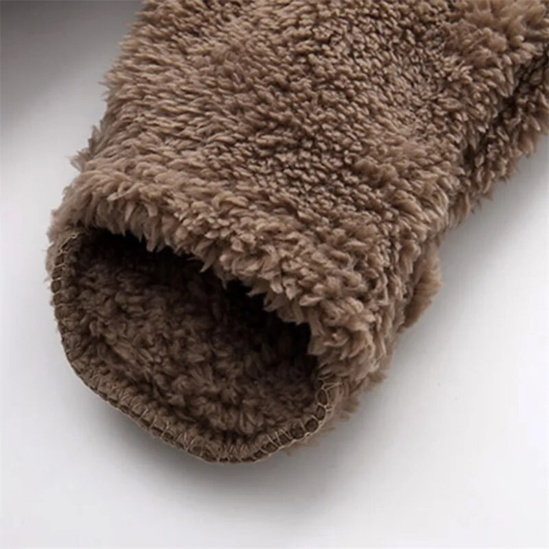 Újszülött kisfiú lány gyapjú jumpsuit hóruha, hosszú ujjú kapucnis cipzárral záródó kabát meleg téli ruhák