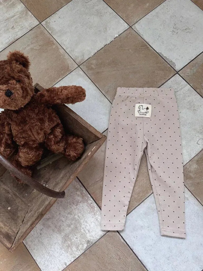 Patch Rajzfilm Ló Szilárd Egyszerű Leggings Őszi Fiú Csecsemő Aranyos Kockás Háziruha Nadrág Lány Gyerek Pamut Pöttyös Alkalmi nadrág
