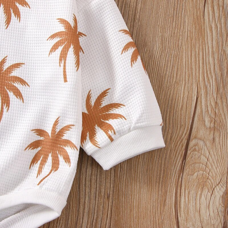 Csecsemő újszülött kislány kisfiú aranyos pólós Tai Chi diagram/fa mintás hosszú ujjú pulóver Jumpsuit Alkalmi játszóruha ruha