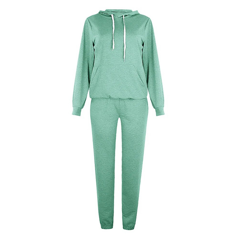 2db szett Női sport tréningruha Cipzáras pulóverek Pulóver nadrág szett Jogger Sport Wear Női Alkalmi Sweat Őszi utcai ruha