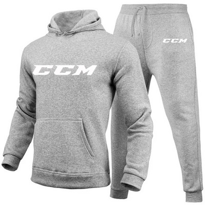Ανδρικές φόρμες CCM Casual 2 τεμαχίων Φούτερ με κουκούλα+φούτερ CCM print Sportswear Ανδρικά ρούχα Jogger Sport Suit