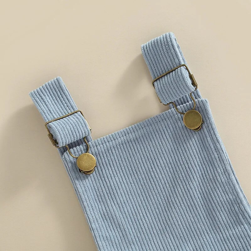 VISgogo 2 бр. Дрехи за новородени момчета и момичета Плетени горнища с дълъг ръкав Вълшебно кадифе Гащеризони Есенно-пролетно облекло за малко дете