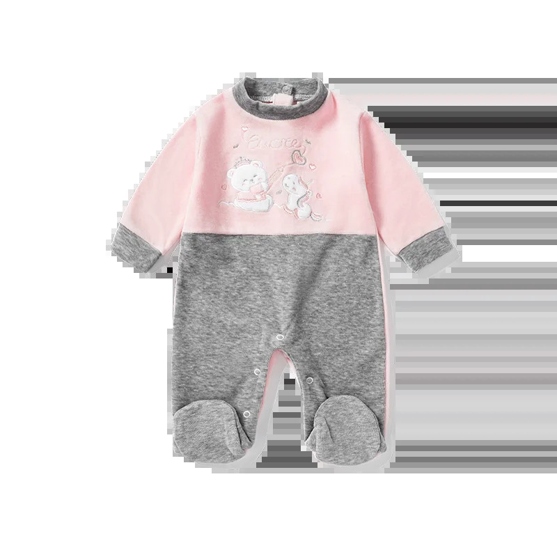 Дрехи за новородени момичета Sweet Strawberry Series Cotton Babi's Romper Footies Комбинезон от една част за момиченце 0-12M