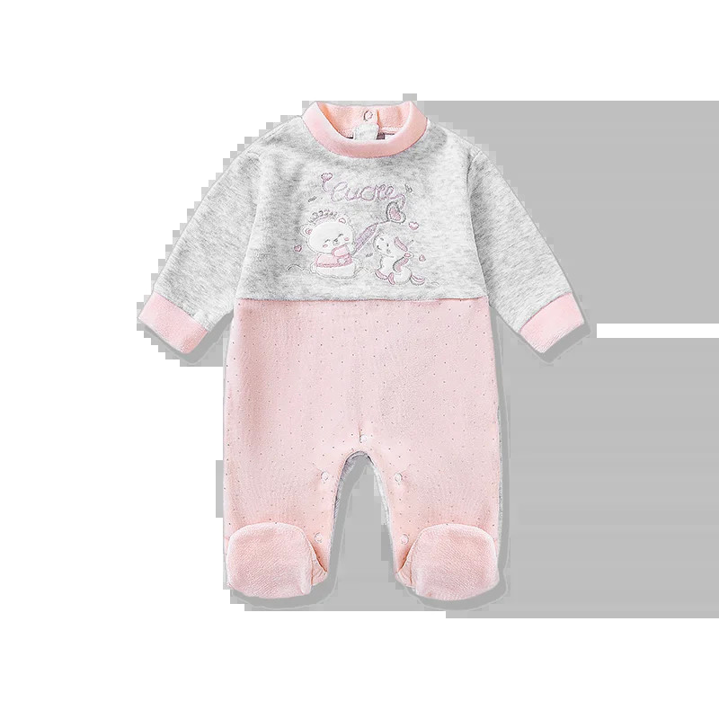 Дрехи за новородени момичета Sweet Strawberry Series Cotton Babi's Romper Footies Комбинезон от една част за момиченце 0-12M