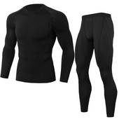 Ανδρικά Μαύρα MMA BJJ Rashgaurd Anti UV Quickly Dye Men Gym Yoga Trainning Αθλητική φόρμα συμπίεσης Βάσης μπλουζάκια και κολάν