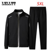 Άνοιξη Φθινόπωρο Ανδρικά Casual Sports Joggers Κοστούμια Σετ αθλητικών στολών Ανδρικά κοστούμια γυμναστικής Αθλητικά Φούτερ Μπουφάν+Παντελόνι Αντρικά Σετ 5XL