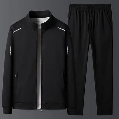 Άνοιξη Φθινόπωρο Ανδρικά Casual Sports Joggers Κοστούμια Σετ αθλητικών στολών Ανδρικά κοστούμια γυμναστικής Αθλητικά Φούτερ Μπουφάν+Παντελόνι Αντρικά Σετ 5XL