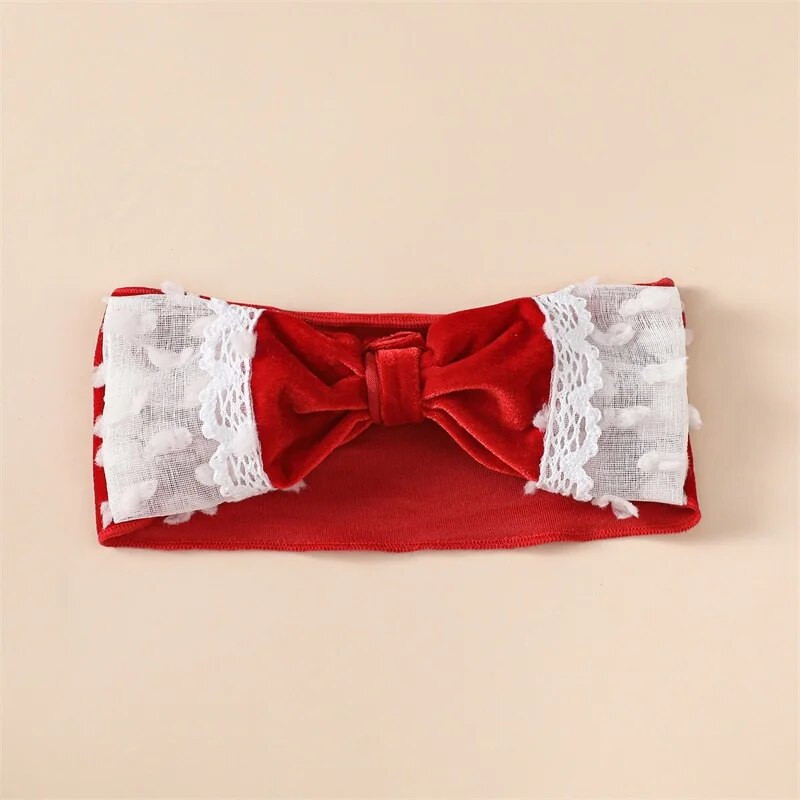 Karácsonyi ruhák ruhák kislány bársony ujjatlan nadrág és hálós hosszú ujjú kardigán fejpánt 3 db