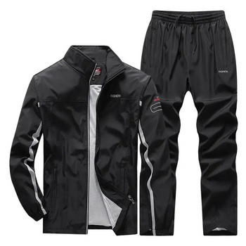 Ανδρική φόρμα Νέο ανοιξιάτικο φθινόπωρο αθλητικό σετ Αθλητικό κοστούμι casual φούτερ μπουφάν+παντελόνι Ανδρικά ρούχα για τζόκινγκ Ασιατικό μέγεθος L-5XL