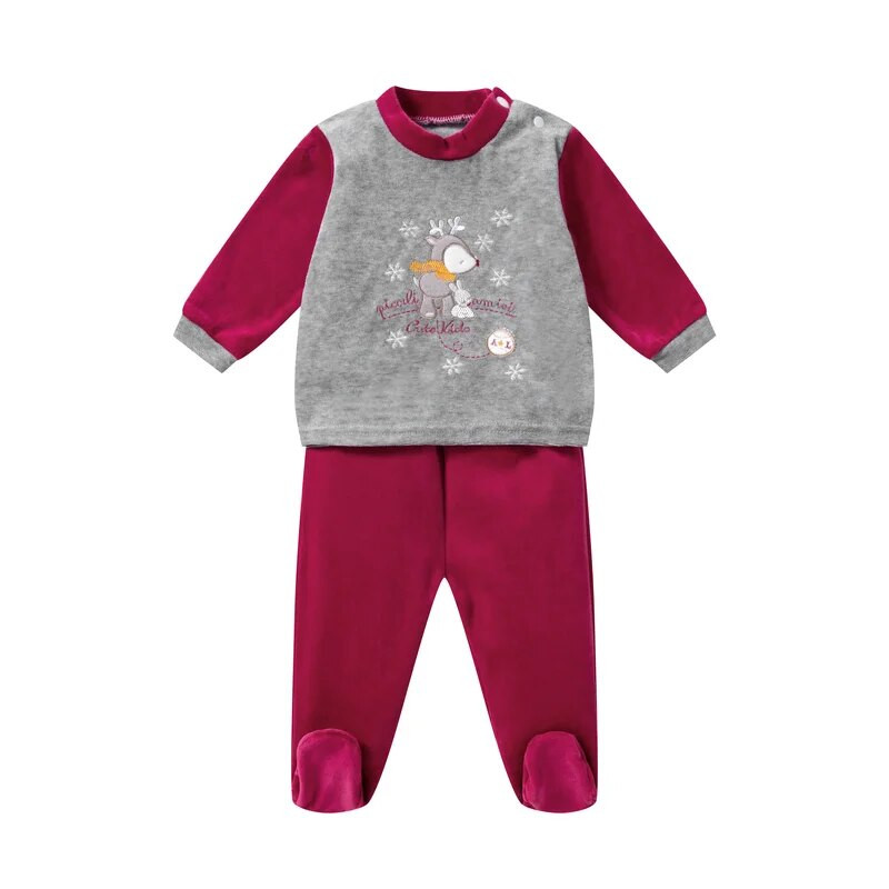 Újszülött ruhák Babi szettek Babaruhák Pulóver és Nadrág Tiszta Pamut Kontraszt Szín Gallér Gombok Baba szőnyeg 0-12M