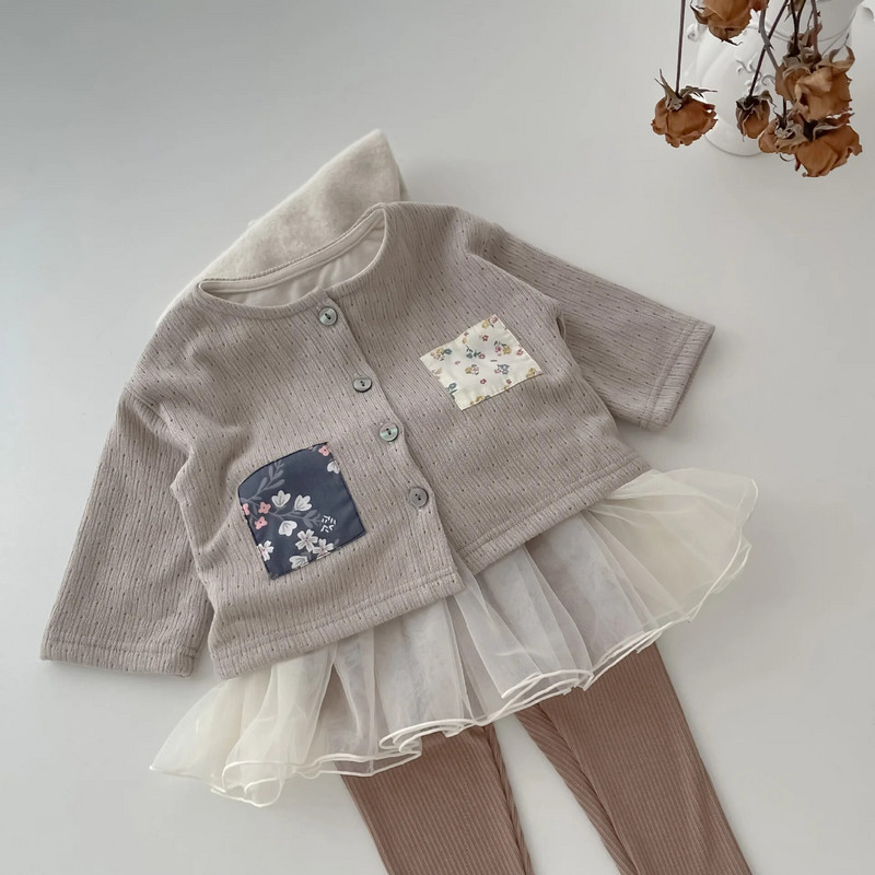 Őszi újszülött divat bordás hálós leggings lány baba gödör csíkos táncos hercegnő alkalmi nadrág csecsemő pamut minden szabású nadrág