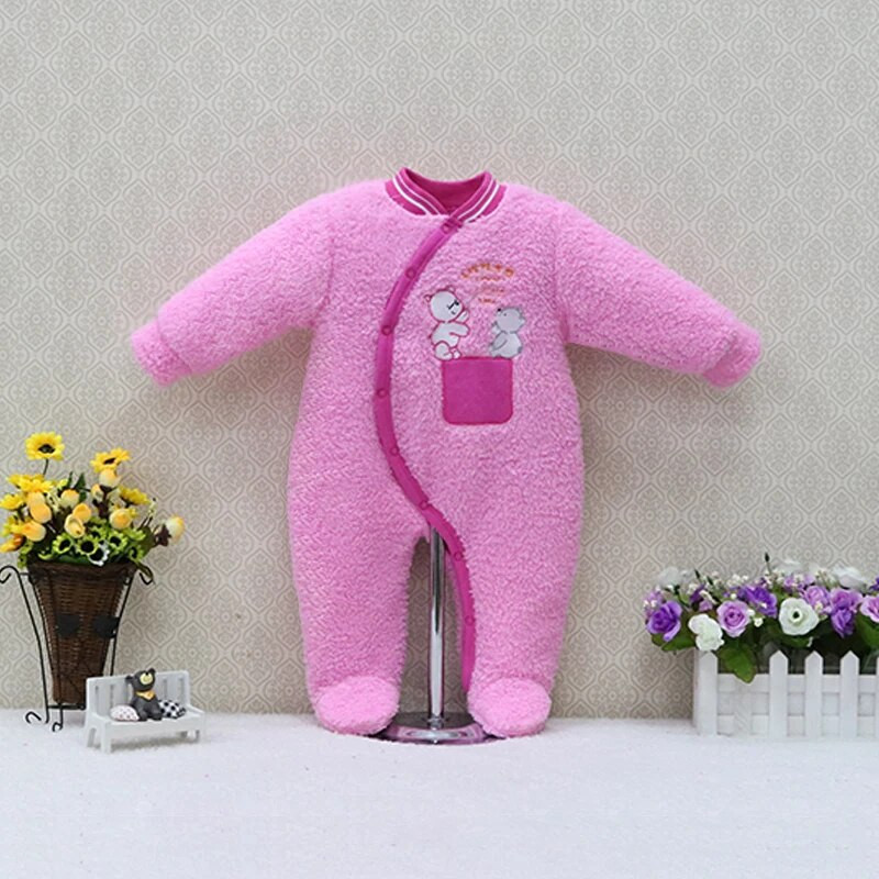 Kisfiúk és lányok korall gyapjú bodyk rózsaszín sárga és kék gyerekruhák