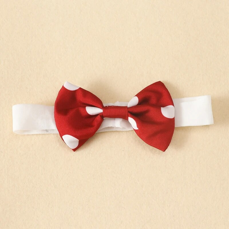 Csecsemő kislány nyári Sling Body Jumpsuit Dot Print Ujjatlan elülső Bowknot Sweet Romper + fejpánt